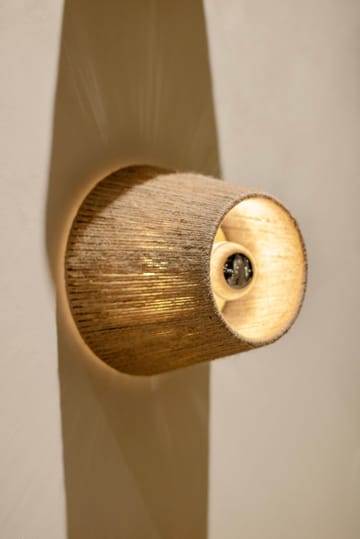 Ro Closed wandlamp - Jute - Made By Hand