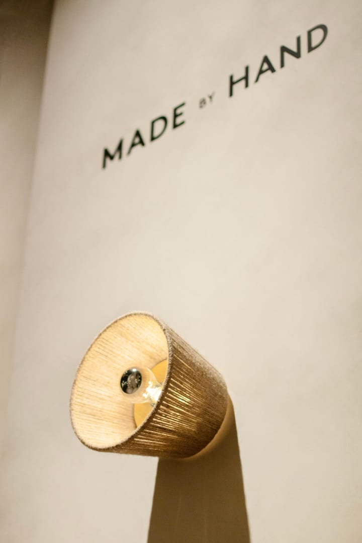 Ro Open wandlamp, Jute Made By Hand