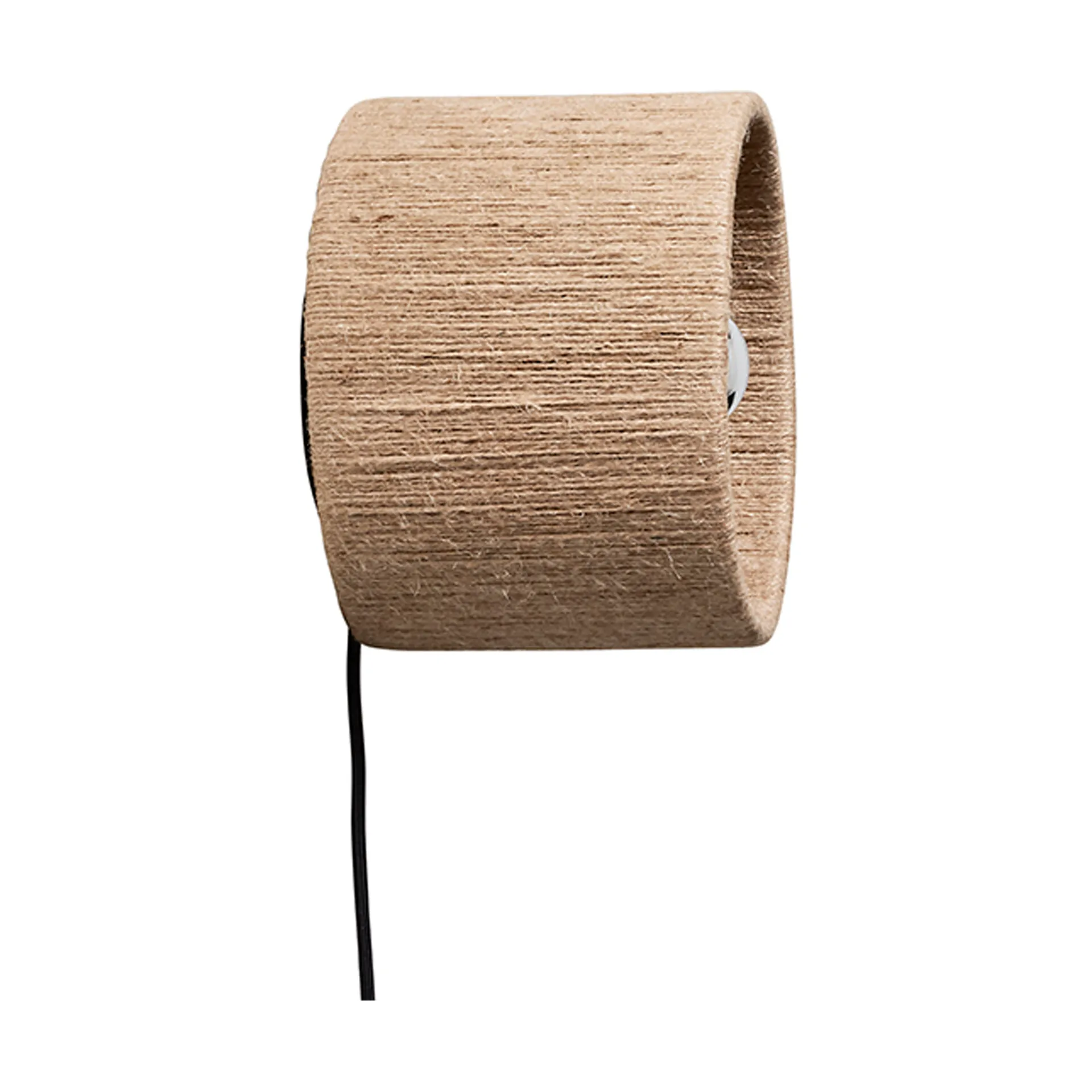 Ro Straight wandlamp, Jute Made By Hand
