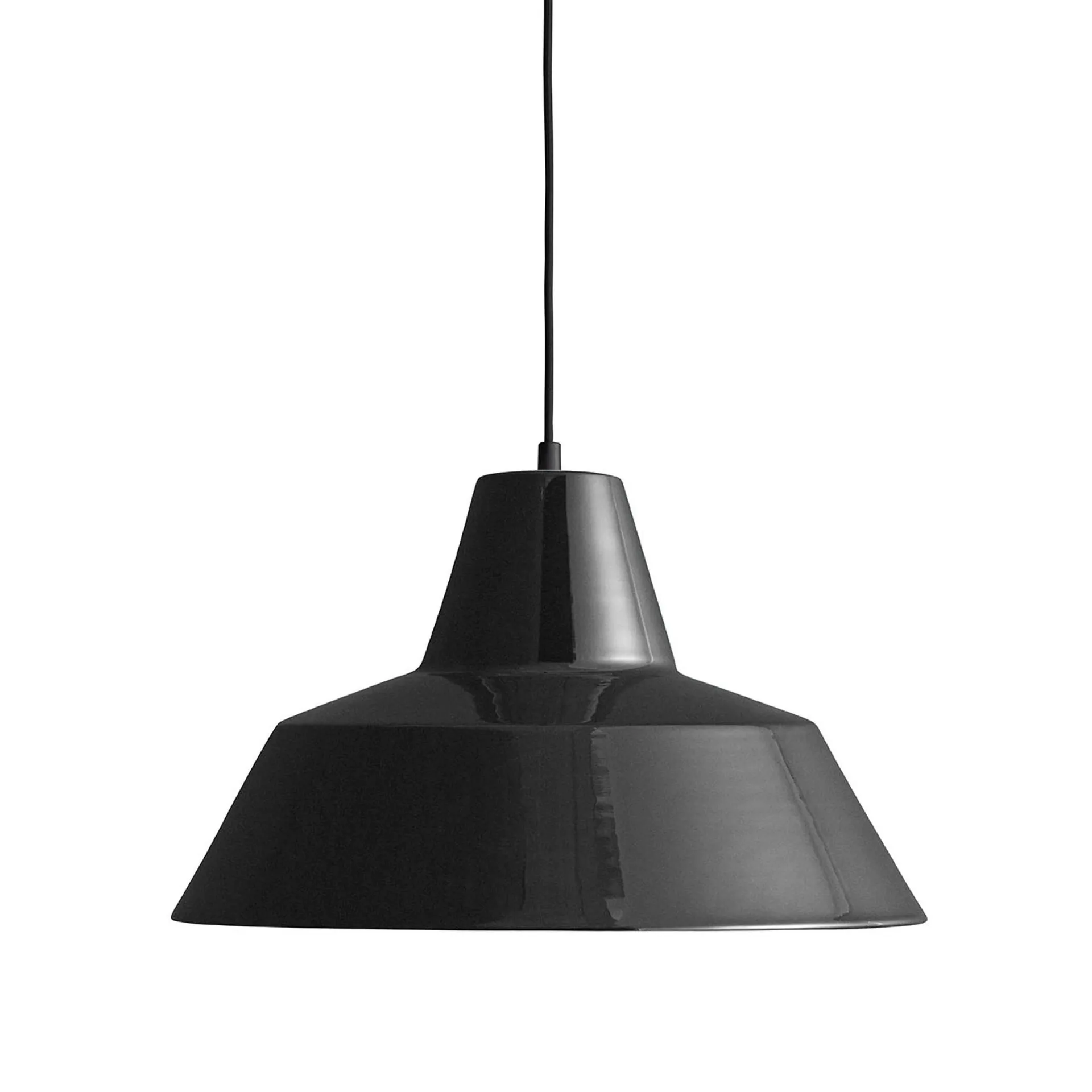 Workshop W4 hanglamp, Shiny black Made By Hand