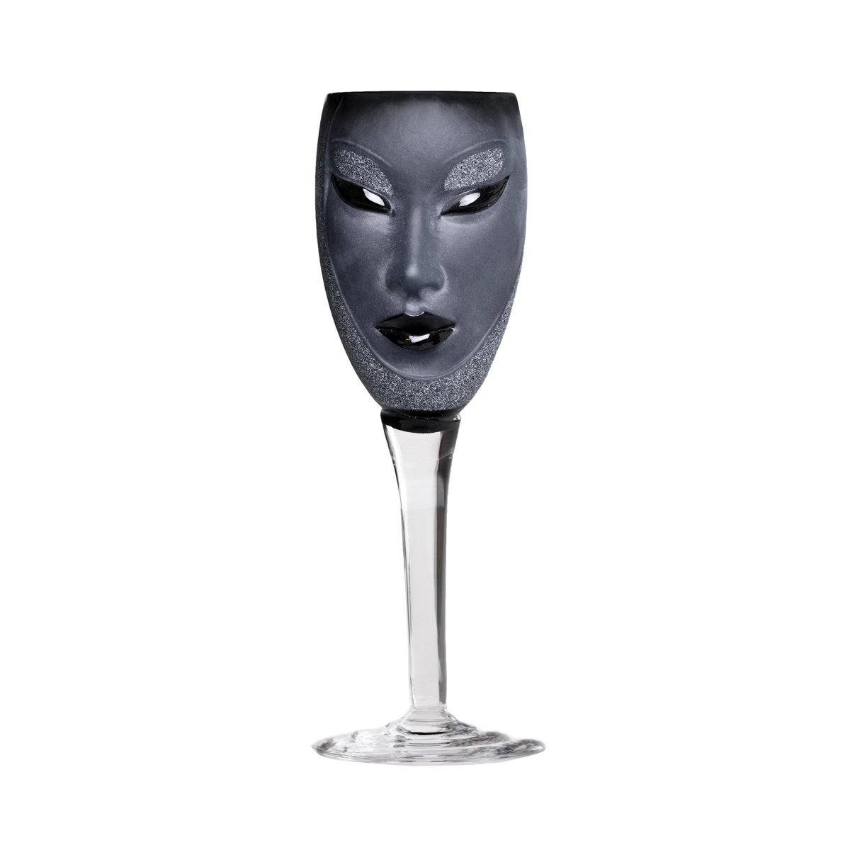 Målerås glasbruk Electra wijnglas zwart