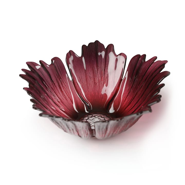 Fleur glazen schaaltje rood-roze - klein Ø19 cm - Målerås glasbruk