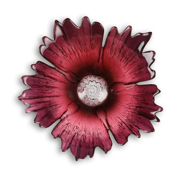 Fleur glazen schaaltje rood-roze - klein Ø19 cm - Målerås Glasbruk