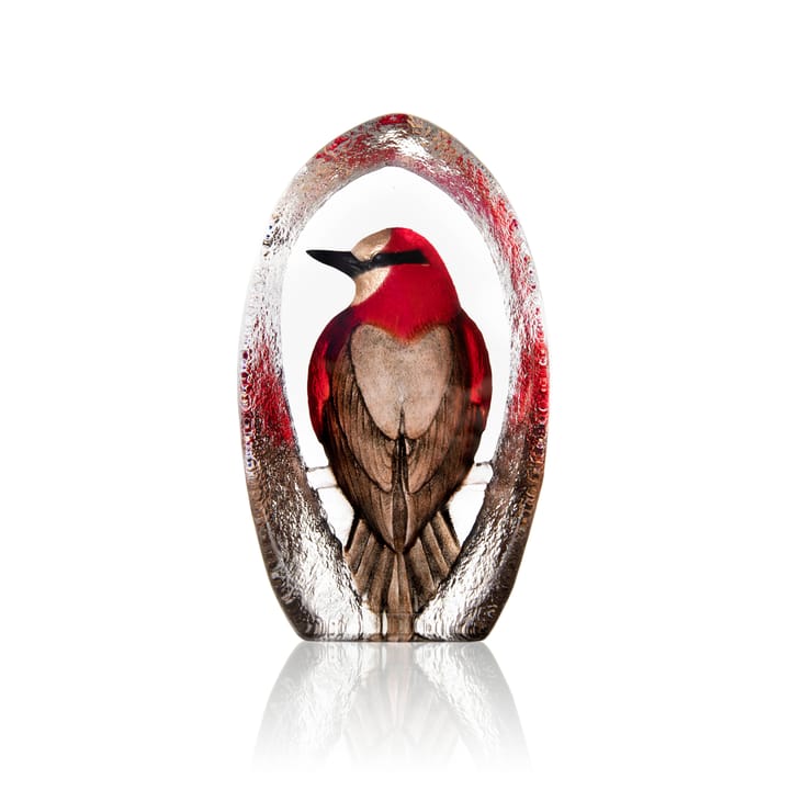 Wildlife Colorina glazen sculptuur 17,5 cm - Rood - Målerås glasbruk