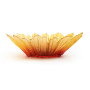 Zonnebloem glazen schaaltje geel - klein Ø17 cm - Målerås Glasbruk