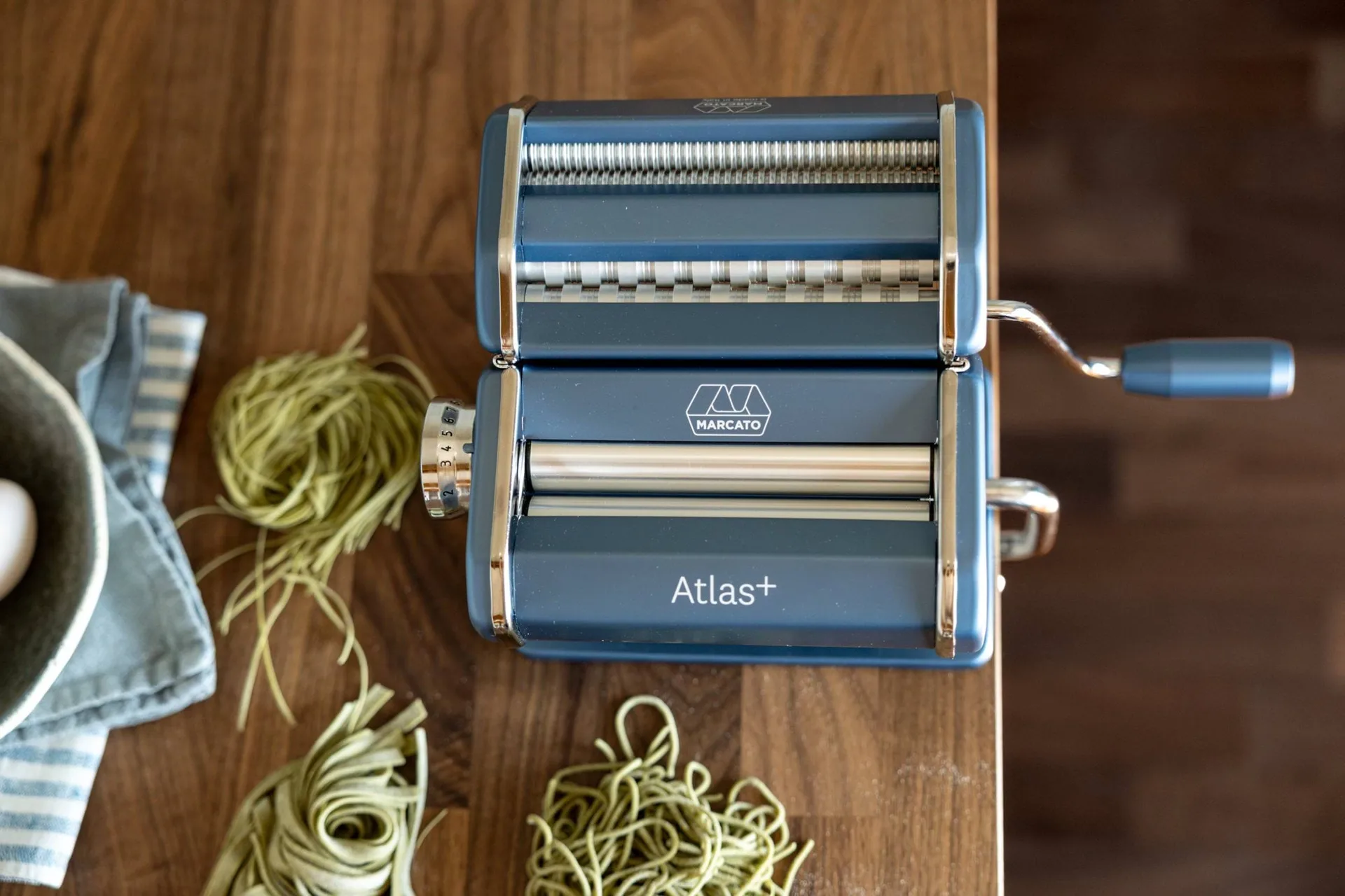 Marcato Atlas 150+ pastamachine, Powder blauw Marcato