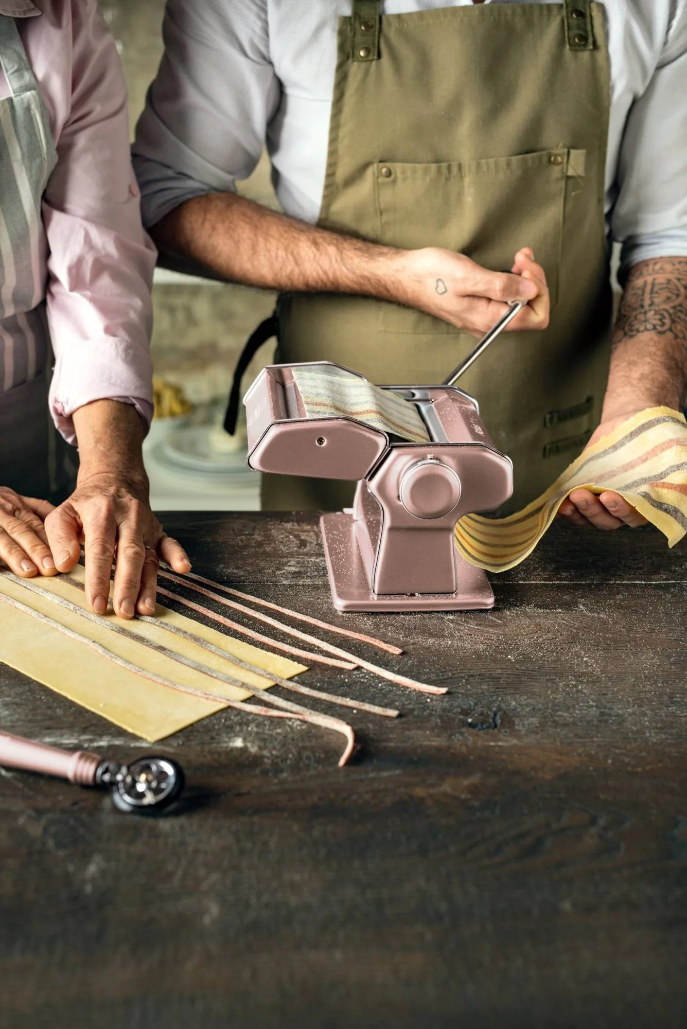 Marcato Atlas 150+ pastamachine, Powder roze Marcato