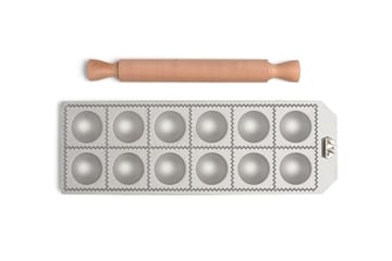 Marcato ravioliplaat incl. deegroller ronde ravioli - 12 st. - Marcato