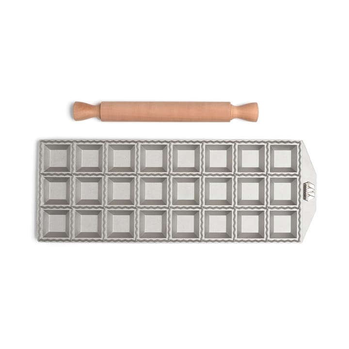 Marcato ravioliplaat incl. deegroller vierkante ravioli, 24 st. Marcato