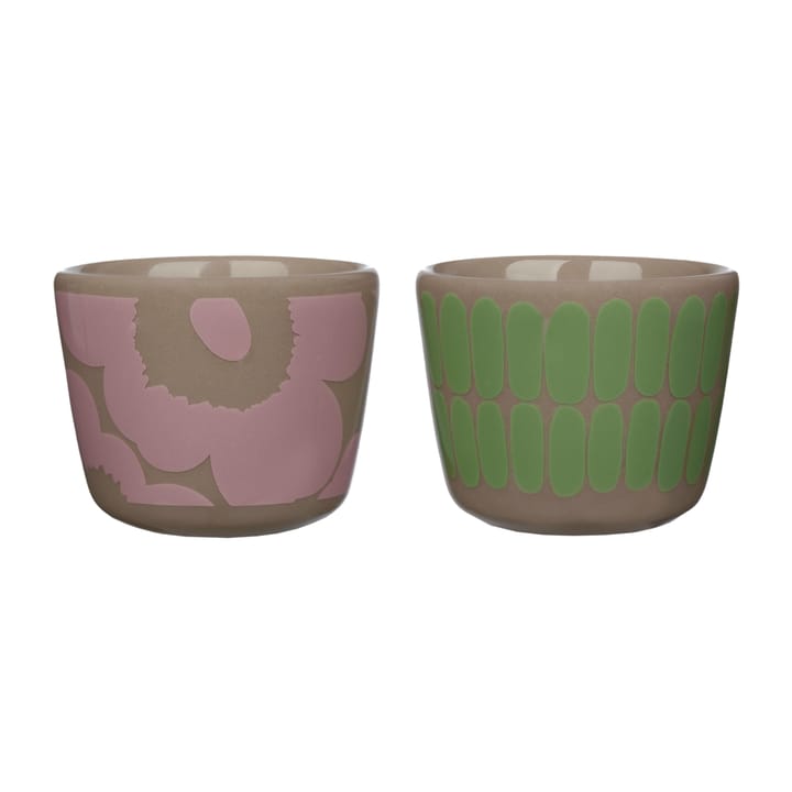 Alku eierdop 2-pack - Terra-mint-roze - Marimekko