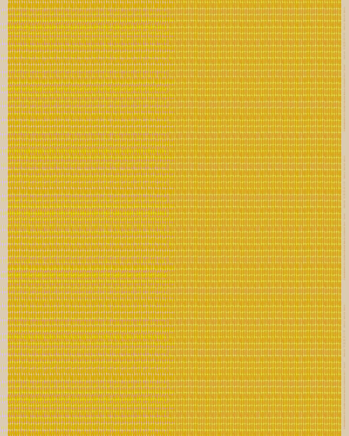 Alku gewaxte stof katoen-linnen, Linen-yellow Marimekko