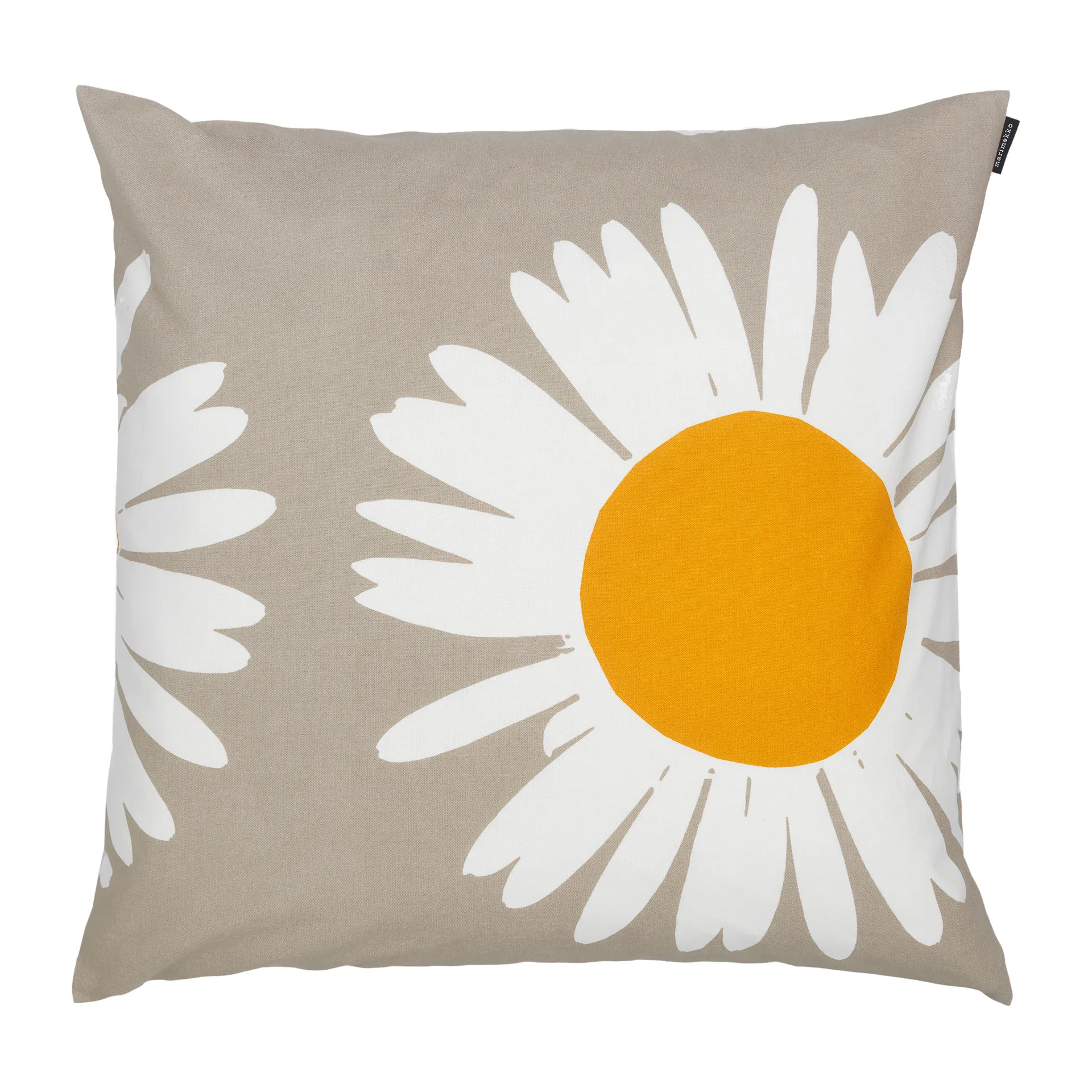 Auringonkukka kussenhoes 50x50 cm, Beige-wit Marimekko