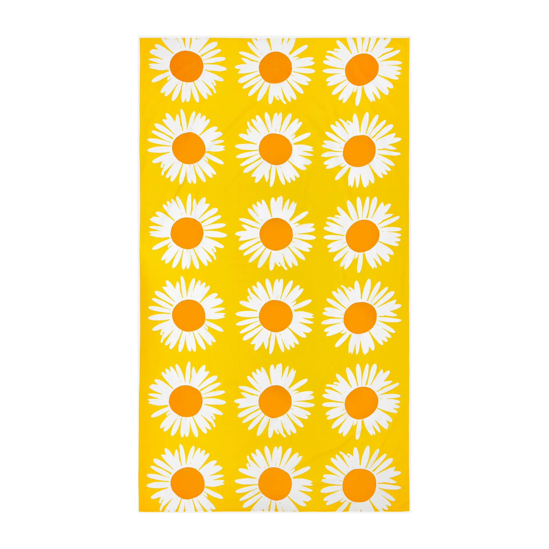 Auringonkukka tafelkleed 135x280 cm, Geel-wit Marimekko