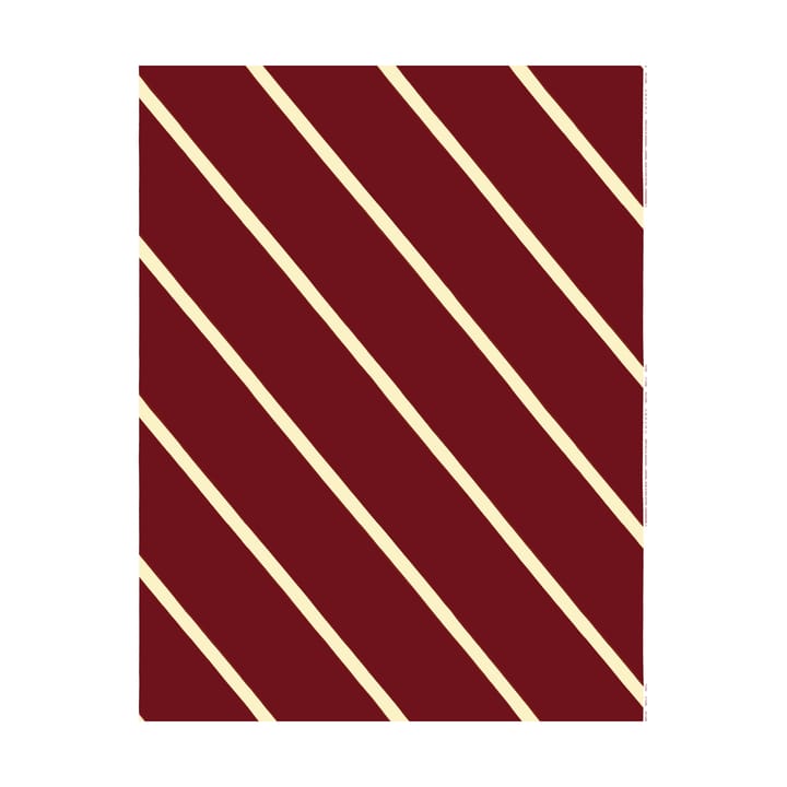 Basso katoenstof - Wijnrood-creme - Marimekko