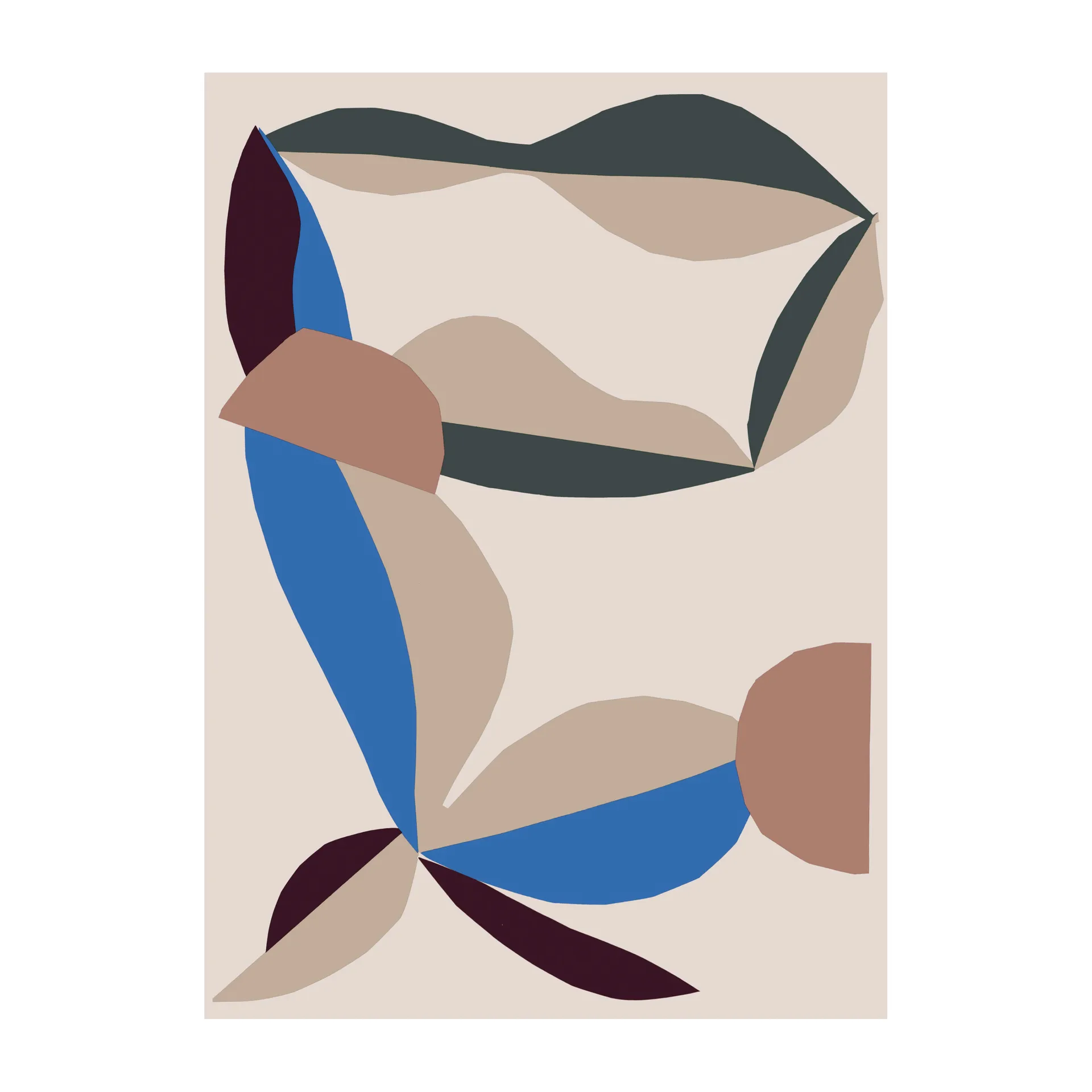 Berry deken 130x180 cm, Cotton-red-electric-blue Marimekko