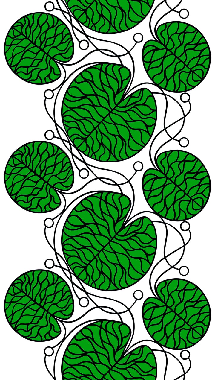 Bottna stof groen, groen Marimekko