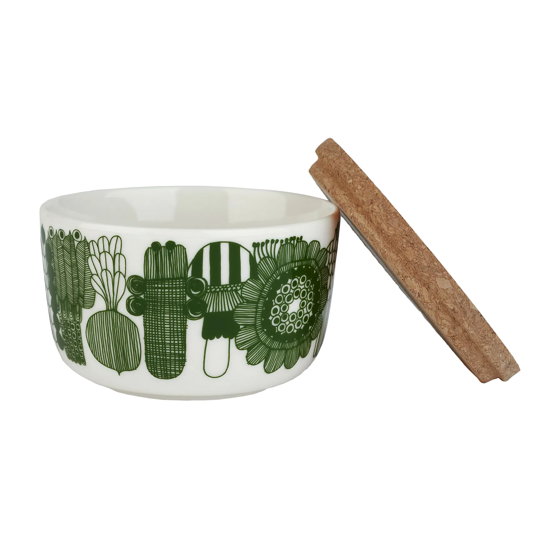 Elokuun Varjot kom 2,5 dl 2-pack, Wit-groen-roze Marimekko