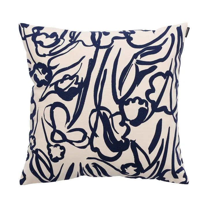 Ensikukat kussenhoes - Off white-dark blue - Marimekko