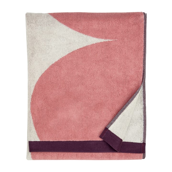 Härkä badhanddoek 150x70 cm - wit-roze-rood - Marimekko
