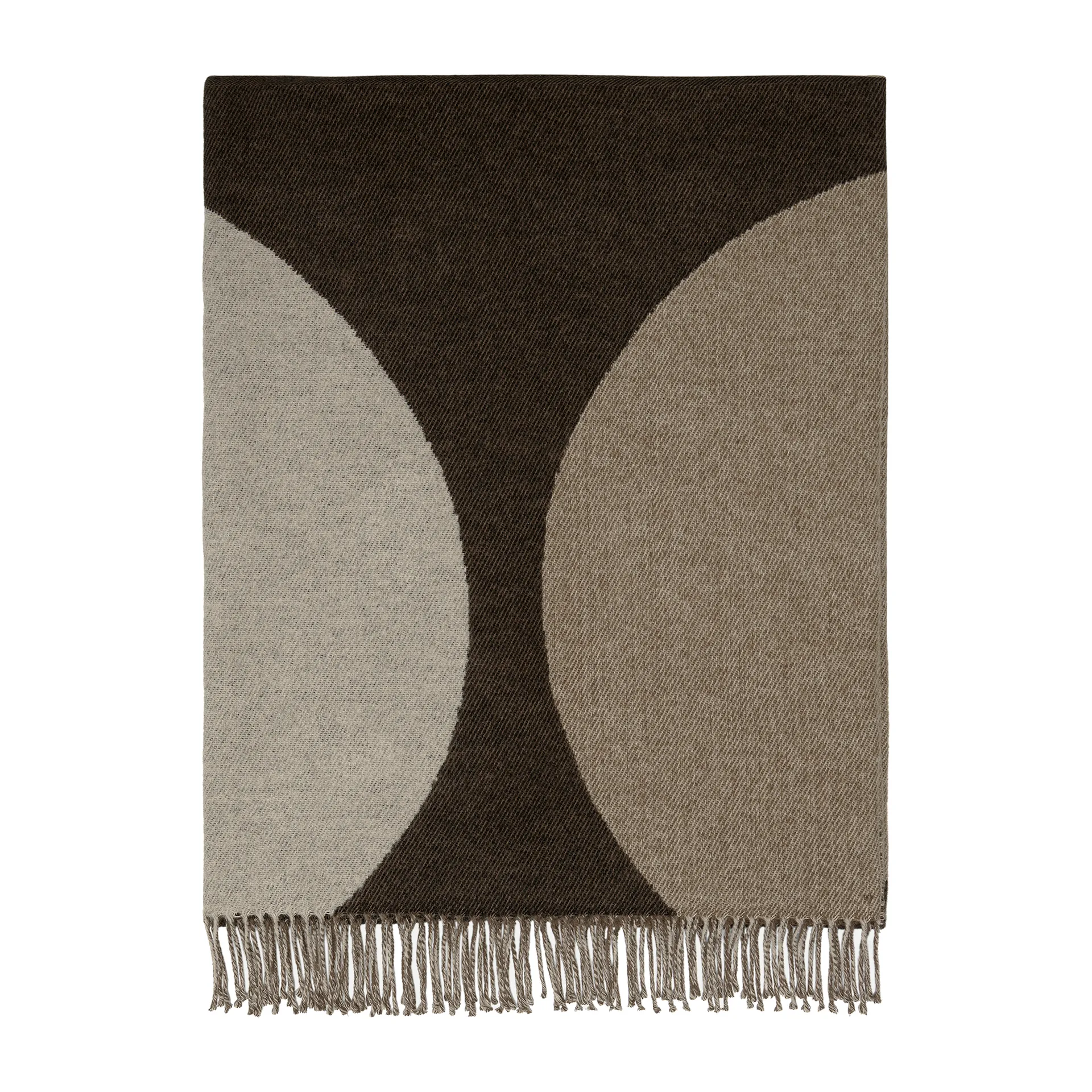 Härkä plaid 170x130 cm, zwart-bruin-beige Marimekko