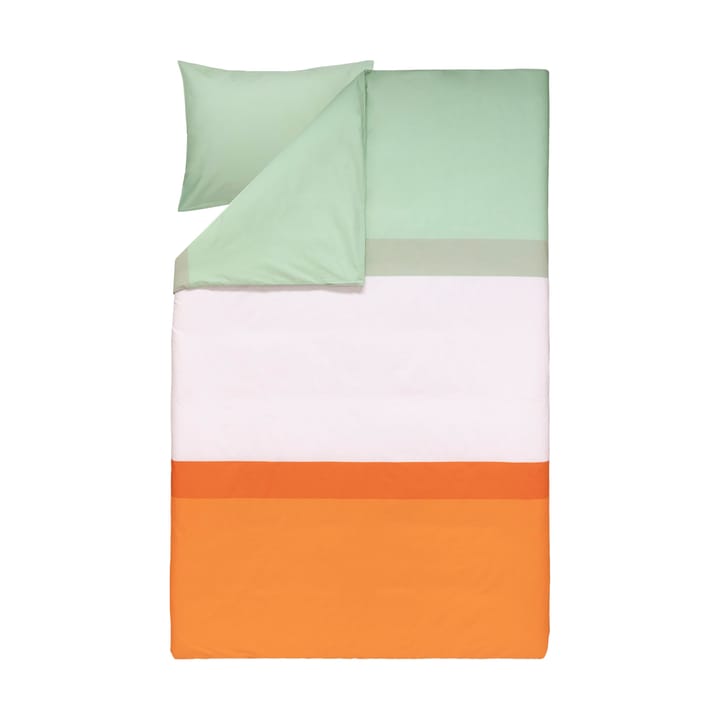 Hennika dekbedovertrekset 150x210 cm + 50x60 cm - Orange-light pink-sage - Marimekko