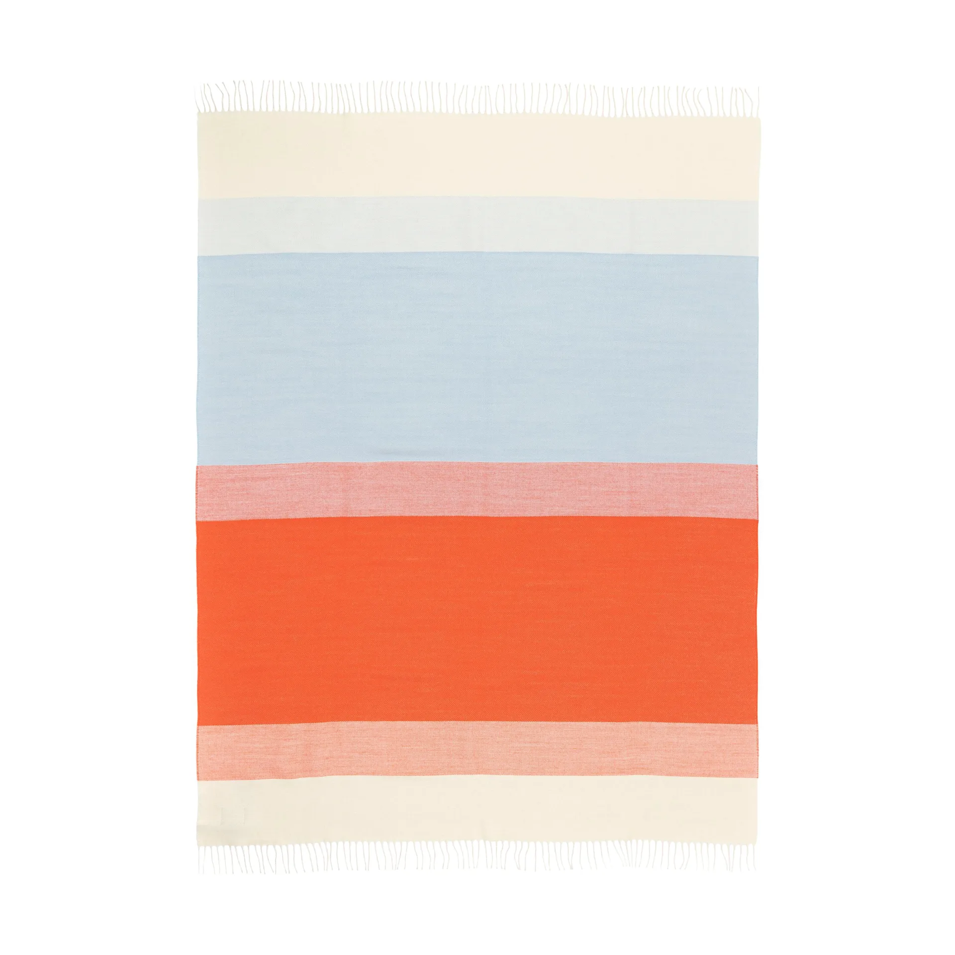 Hennika deken 120x180 cm, Orange-white-Light blue Marimekko