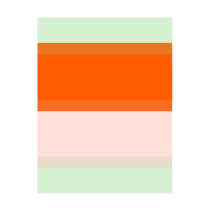 Hennika katoenen stof - Orange-light pink-sage - Marimekko