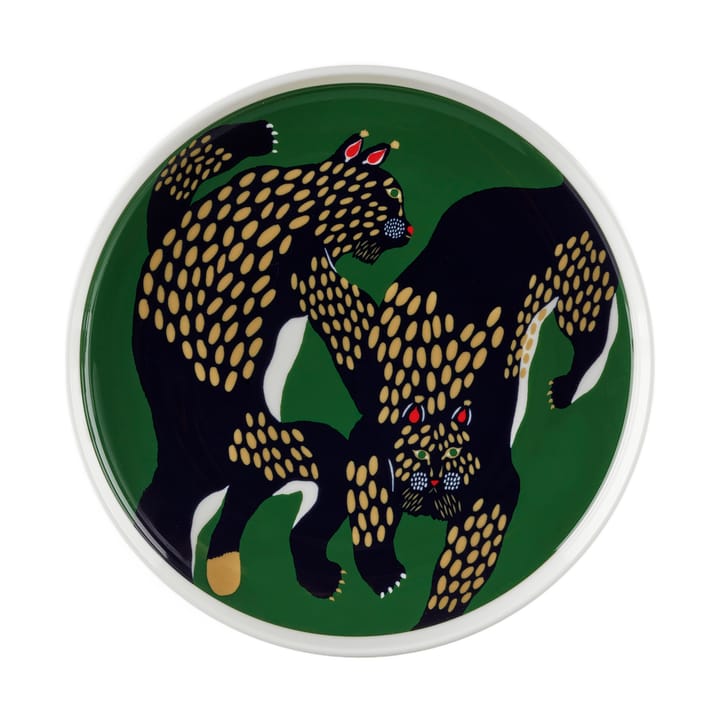 Ilves bord Ø20 cm - White-green-dark blue - Marimekko