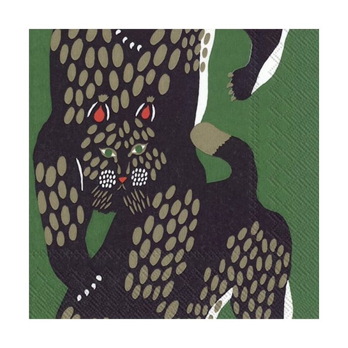 Ilves servet 33x33 cm 20-pack - Green - Marimekko