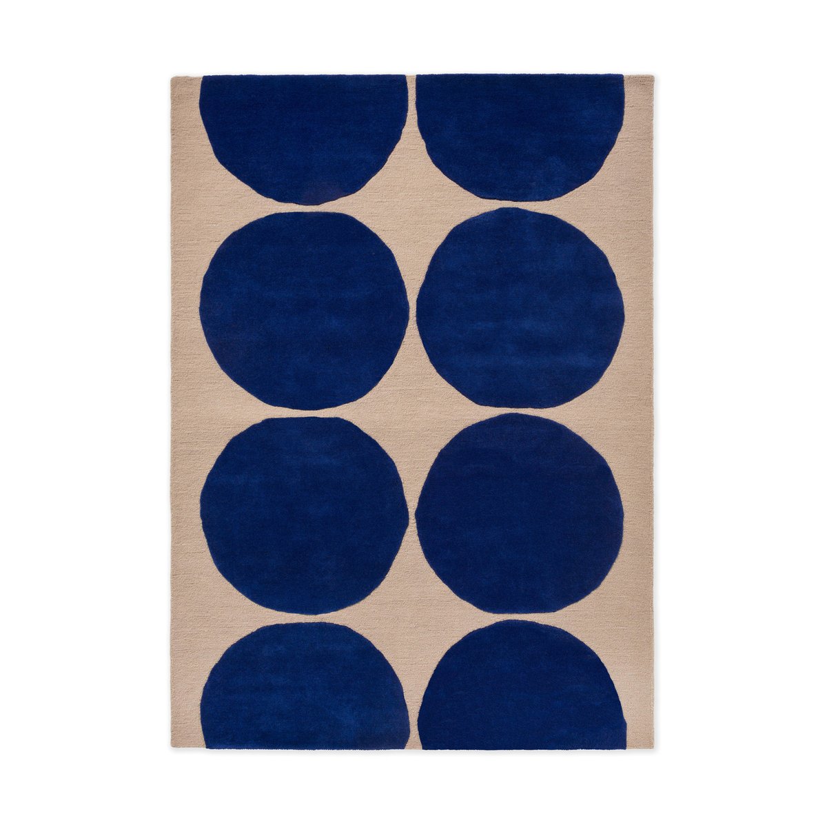 Marimekko Iso Kivet wollen vloerkleed Blue, 140x200 cm
