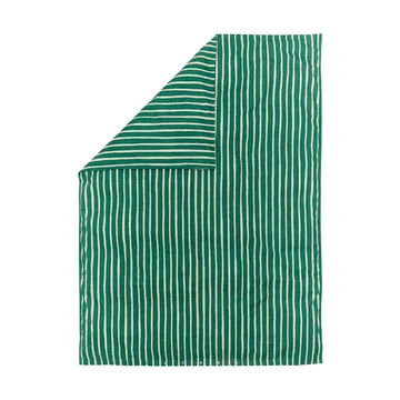 Iso Piccolo dekbedovertrek - Off white-emerald - Marimekko