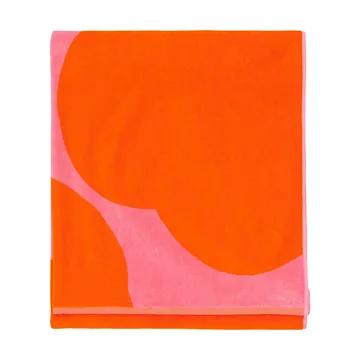 Iso Unikko badhanddoek - Pink-orange red, 100x180 cm - Marimekko