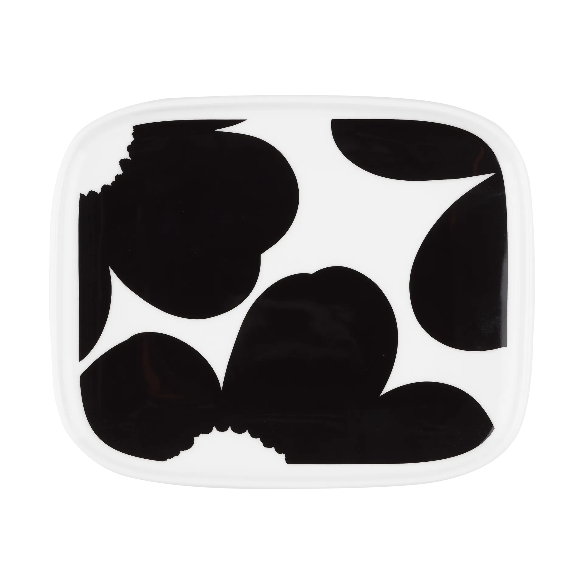 Iso Unikko schotel 12x15 cm, White-black Marimekko