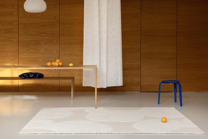 Iso Unikko wollen vloerkleed, Natural White, 140x200 cm Marimekko