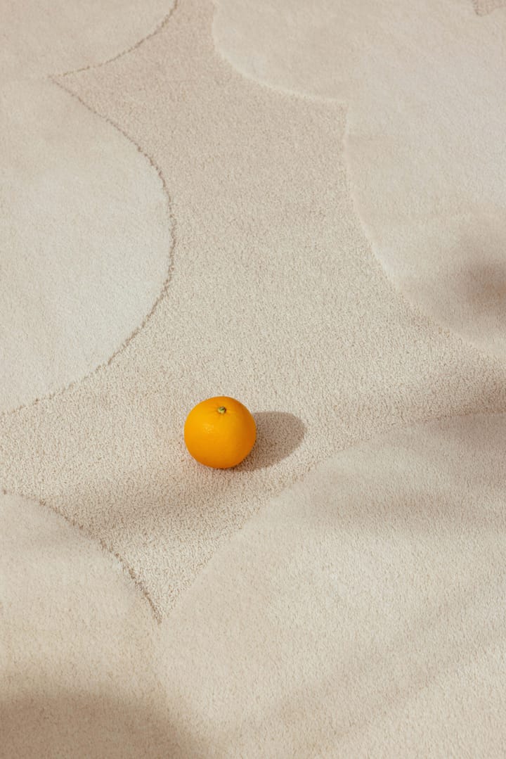 Iso Unikko wollen vloerkleed, Natural White, 170x240 cm Marimekko