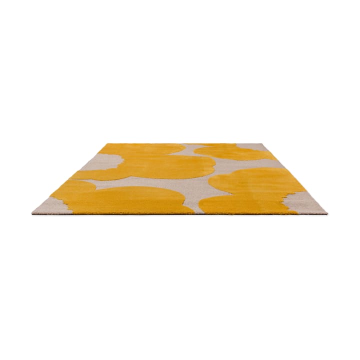 Iso Unikko wollen vloerkleed, Yellow, 170x240 cm Marimekko