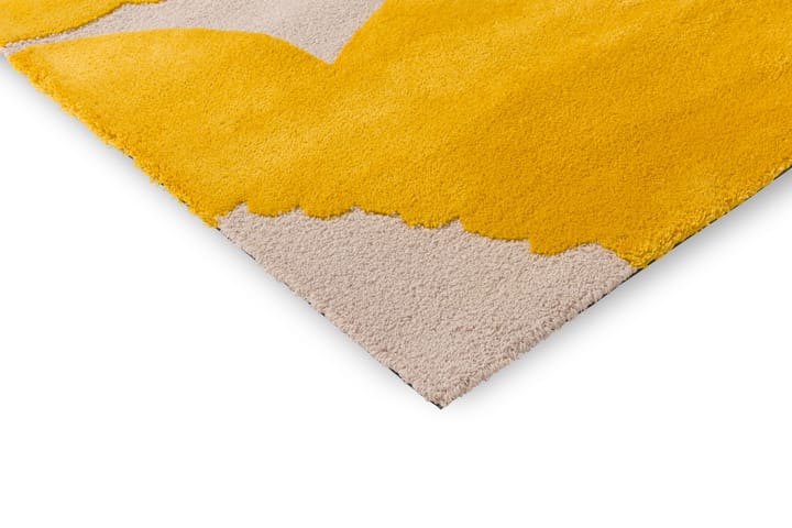 Iso Unikko wollen vloerkleed, Yellow, 170x240 cm Marimekko