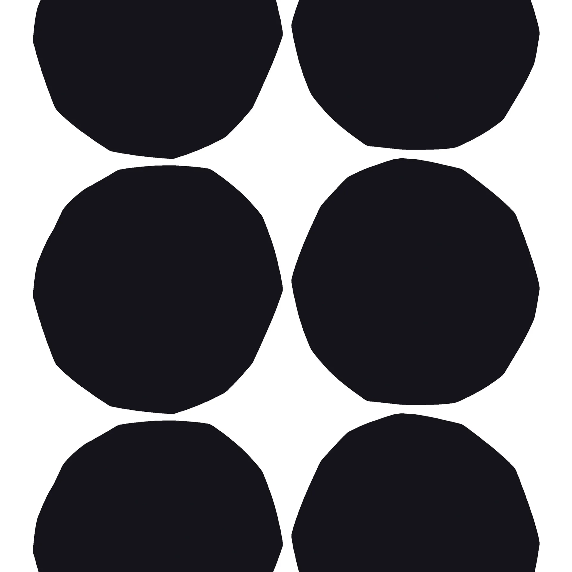 Isot Kivet stof, zwart-wit Marimekko