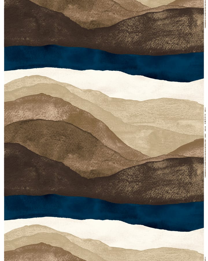 Joiku kussenhoes 40x60 cm - Bruin-donkerblauw-beige - Marimekko
