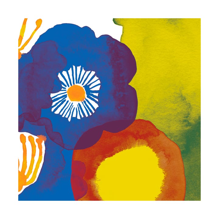 Juhannustaika servet 33x33 cm 20-pack - Blue-yellow-red - Marimekko