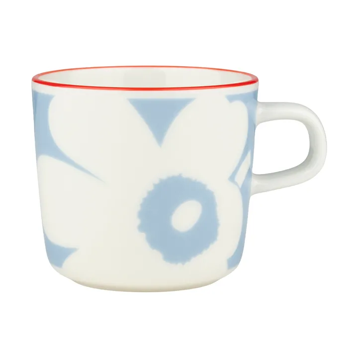 Juhla Unikko koffiekop 20 cl - White-light blue-orange red - Marimekko