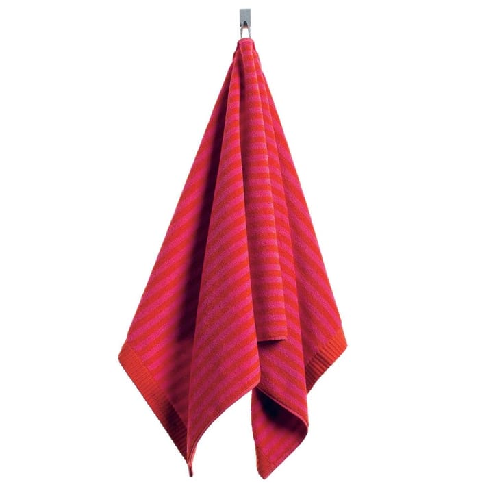 Kaksi Raitaa handdoek rood - handdoek - Marimekko