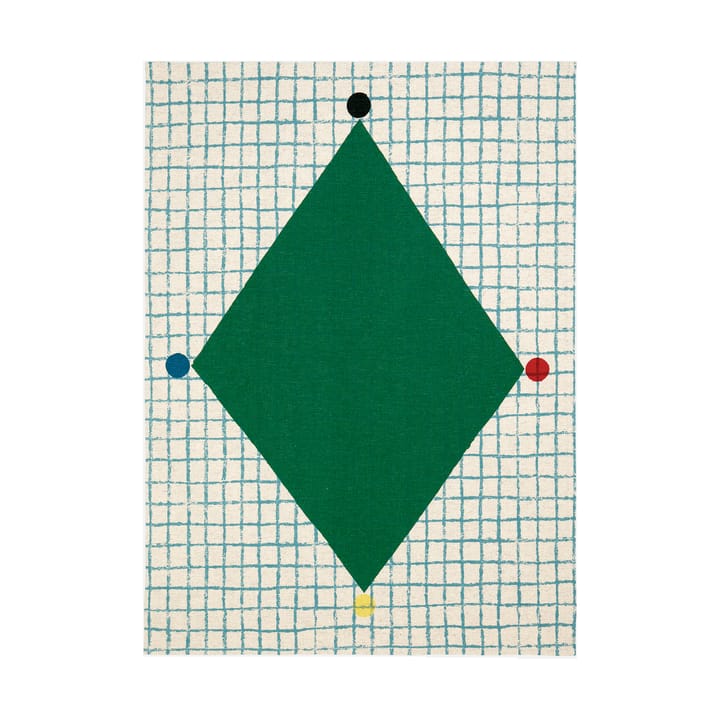 Kalendi & Losange keukenhanddoek 43x60 cm 2-delig - Cotton-red-green - Marimekko