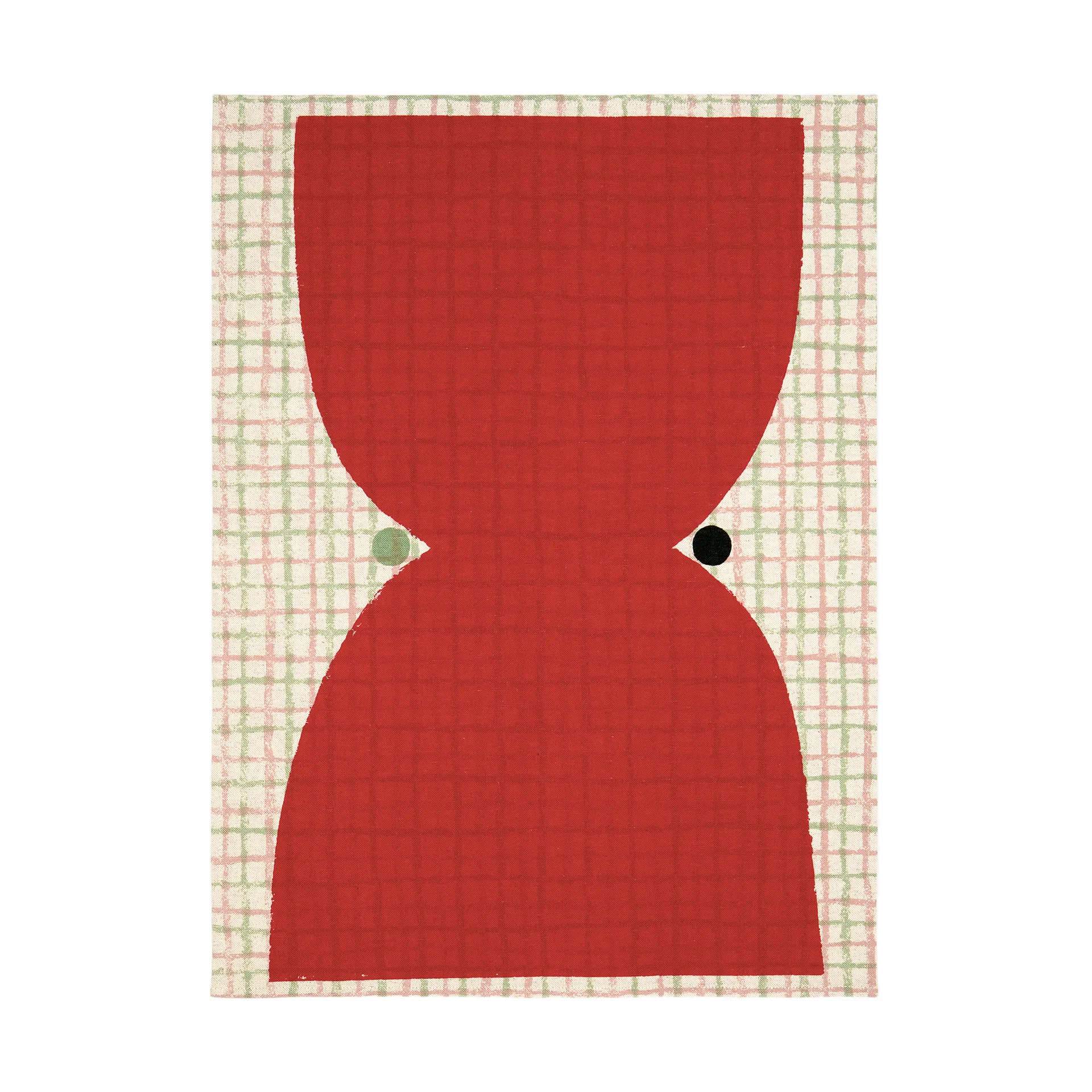 Kalendi & Losange keukenhanddoek 43x60 cm 2-delig, Cotton-red-green Marimekko