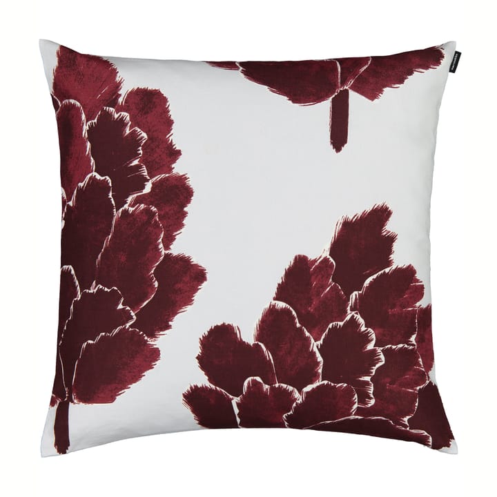 Käpykukka kussenhoes 50x50 cm, Lichtgrijs-wijnrood Marimekko