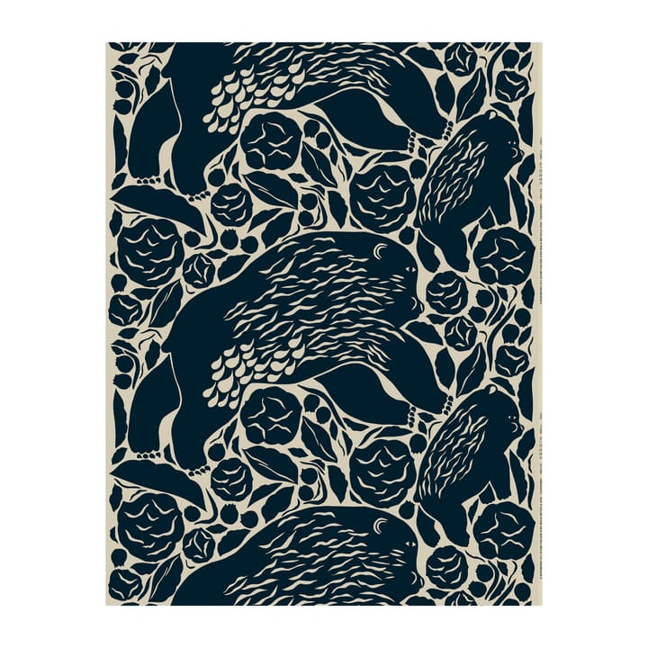 Karhuemo stof katoen-linnen, Donkerblauw Marimekko