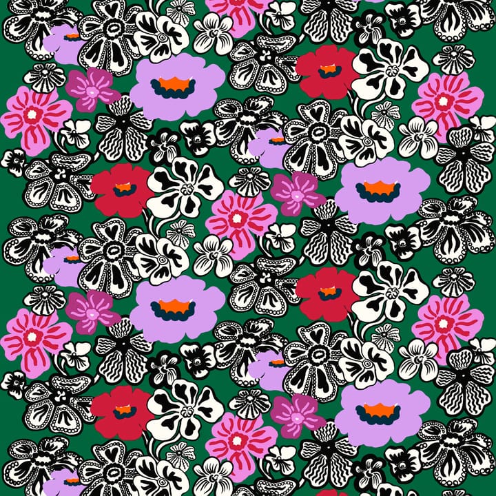 Kaukokaipuu tafelkleed - Groen-violet-rood - Marimekko