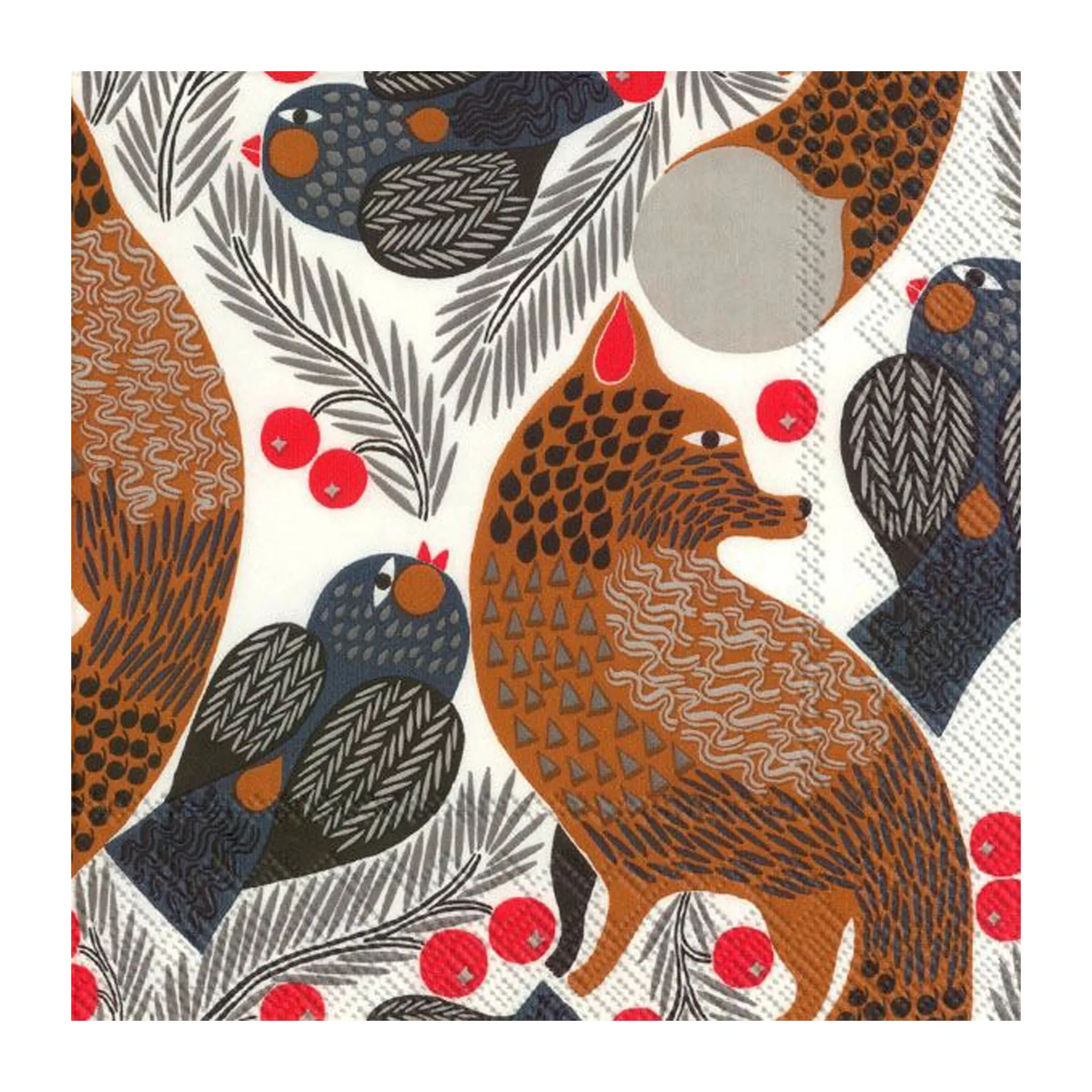Ketunmarja servet 33x33 cm 20-pack, White Marimekko