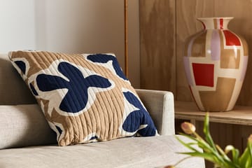 Kevätkiuru kussen 60x60 cm - Beige-donkerblauw - Marimekko