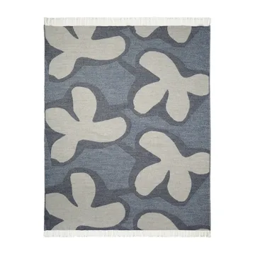 Kevätkiuru wollen plaid - Natuurwit-blauw - Marimekko